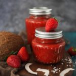 Marmelade, Geschenk, Kokos, Erdbeeren, Erdbeere, Vanille, Sommer, Zitrone, Frühstück, Mitbringsel, TM 5, TM 6, TM 31, Thermomix, www.wiewowasistgut.com, einfache Rezepte, selbstgemacht, Rezept,