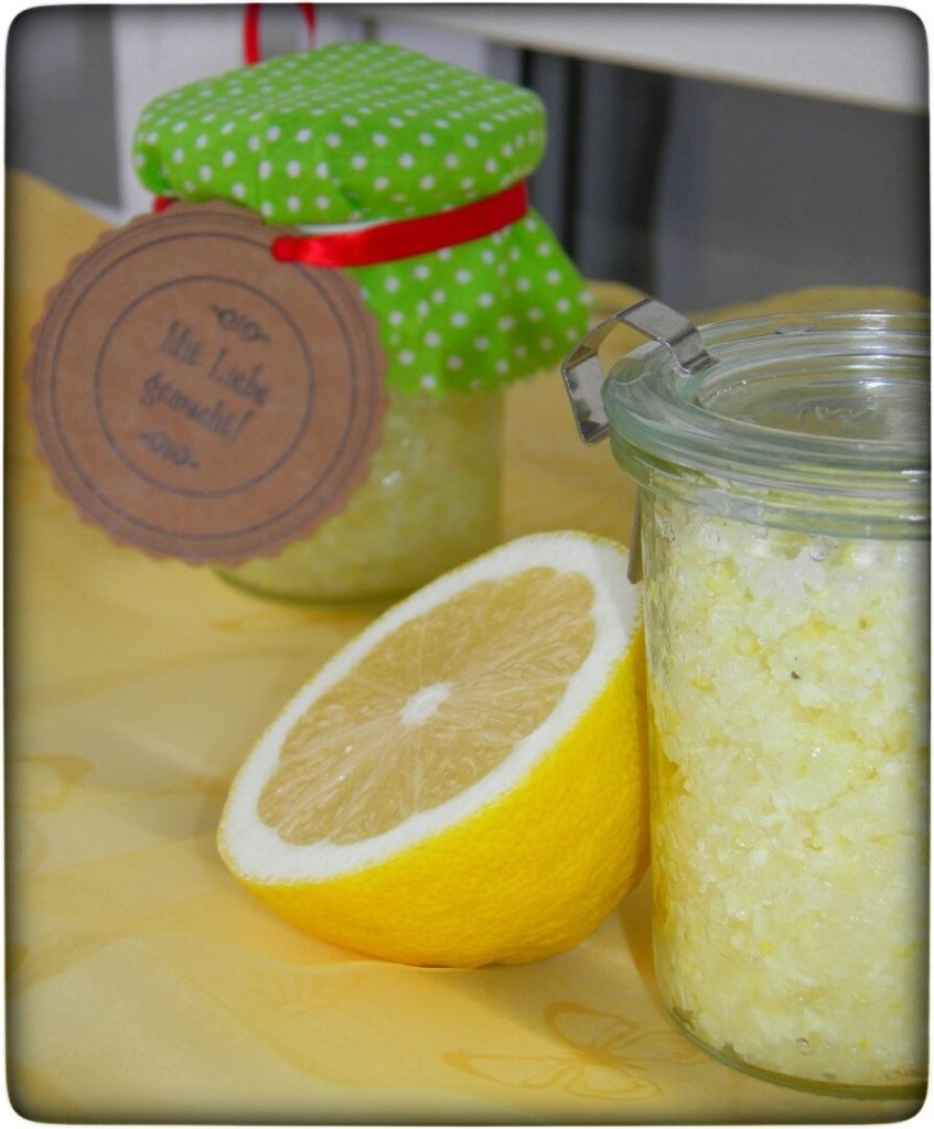 DIY Erfrischendes Zitronen-Peeling gegen Cellulite