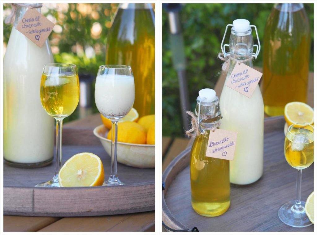 Selbstgemachter Limoncello &amp; Crema di Limoncello - Wiewowasistgut
