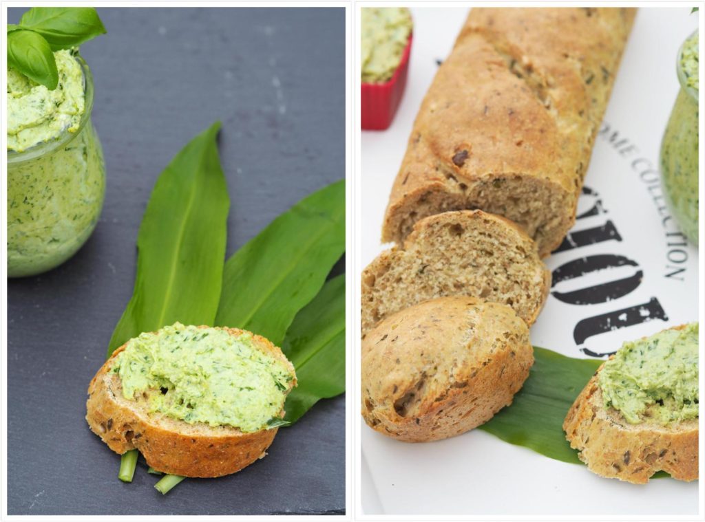 Trilogie-Bärlauch-aus-dem-Thermomix-Baguette-Butter-Aufstrich