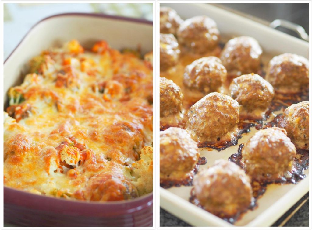 Low-Carb-Hackbällchen-Brokkoli-Auflauf-mit-Curry-Tomaten-Soße-Thermomix 