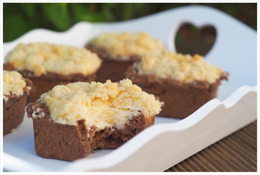 Zupf-Käsekuchen-Muffins mit Streuseln - leckeres Fingerfood ...