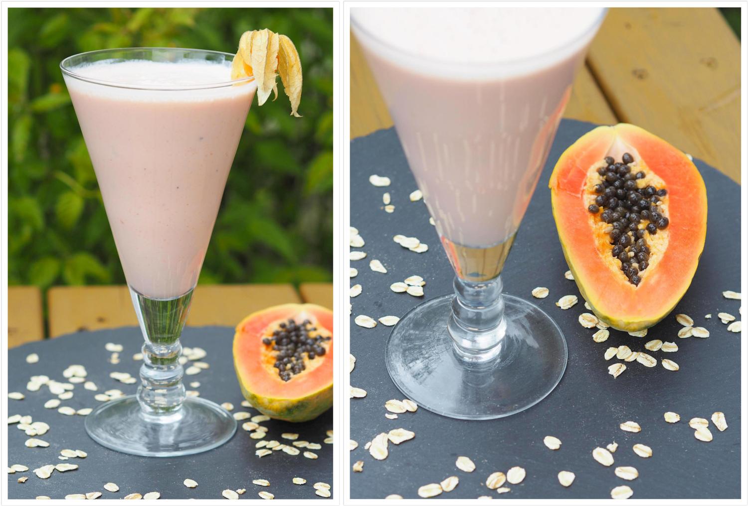Papaya Colada – Eiweißshake ohne Zusätze nach dem Sport - Wiewowasistgut Papaya Colada – Eiweißshake ohne Zusätze nach dem Sport - Wiewowasistgut