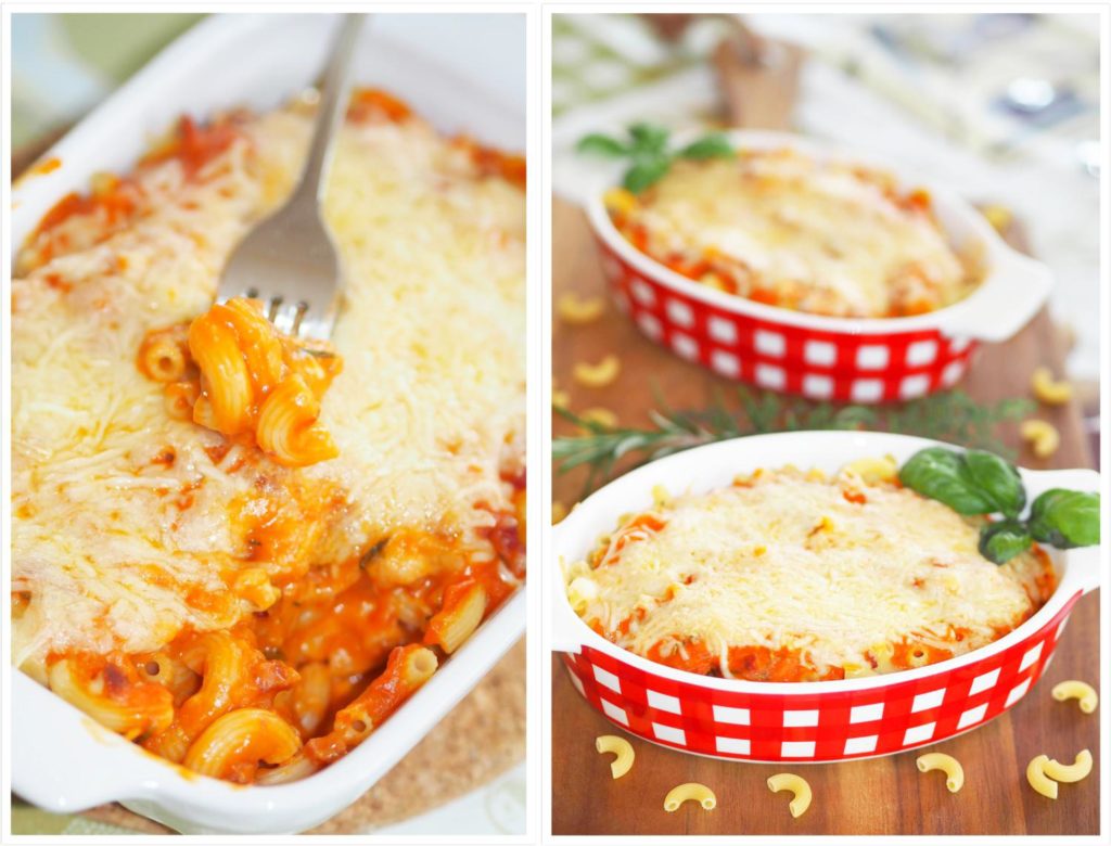 nudelauflauf-mit-kraeuter-tomatensosse-und-schinkenwuerfeln-thermomix