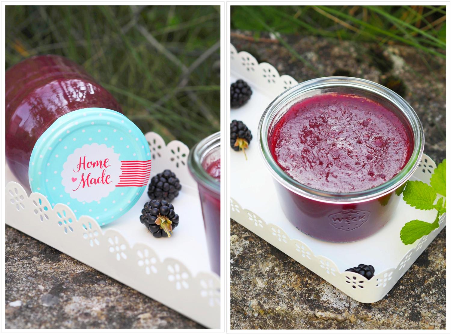 Brombeer-Pfirsich Marmelade: Vom Strauch in den Topf - Wiewowasistgut Brombeer-Pfirsich Marmelade: Vom Strauch in den Topf - Wiewowasistgut