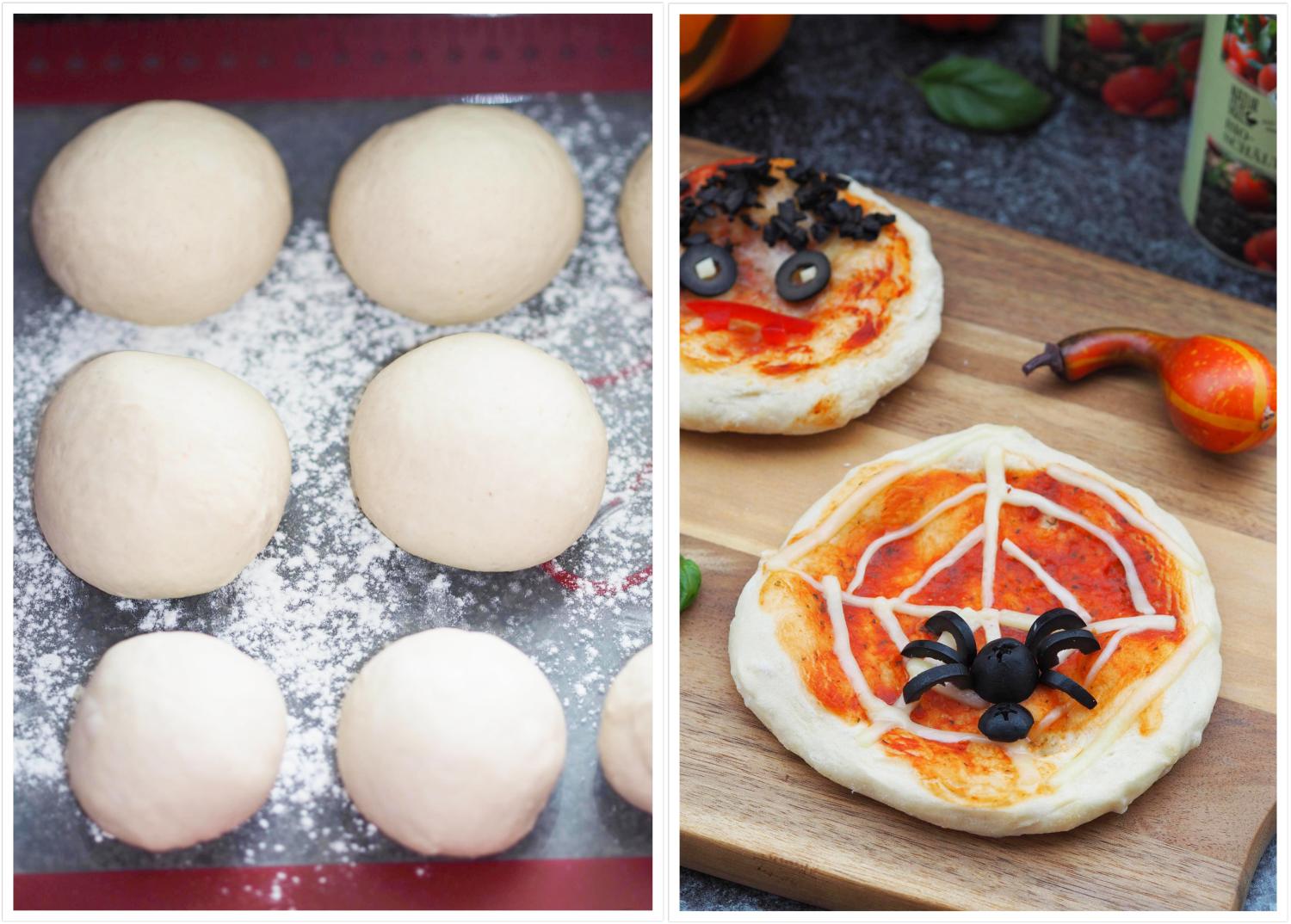 Gruselige Mini-Halloween Pizzen für die Kids - Wiewowasistgut Gruselige Mini-Halloween Pizzen für die Kids - Wiewowasistgut