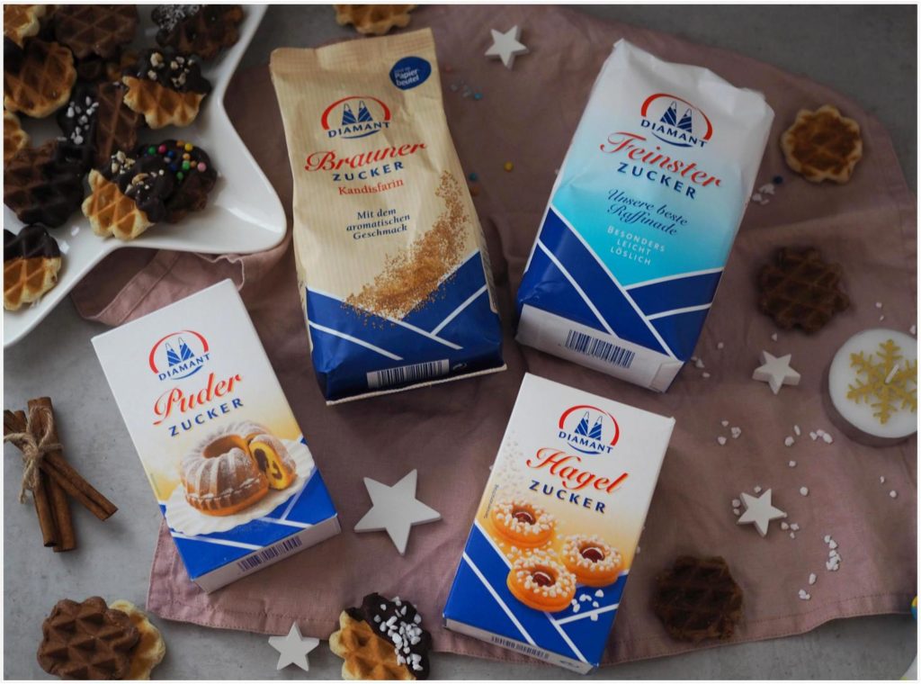 waffelkekse-mit-schokolade-weihnachtsbäckerei-diamant-zucker ...
