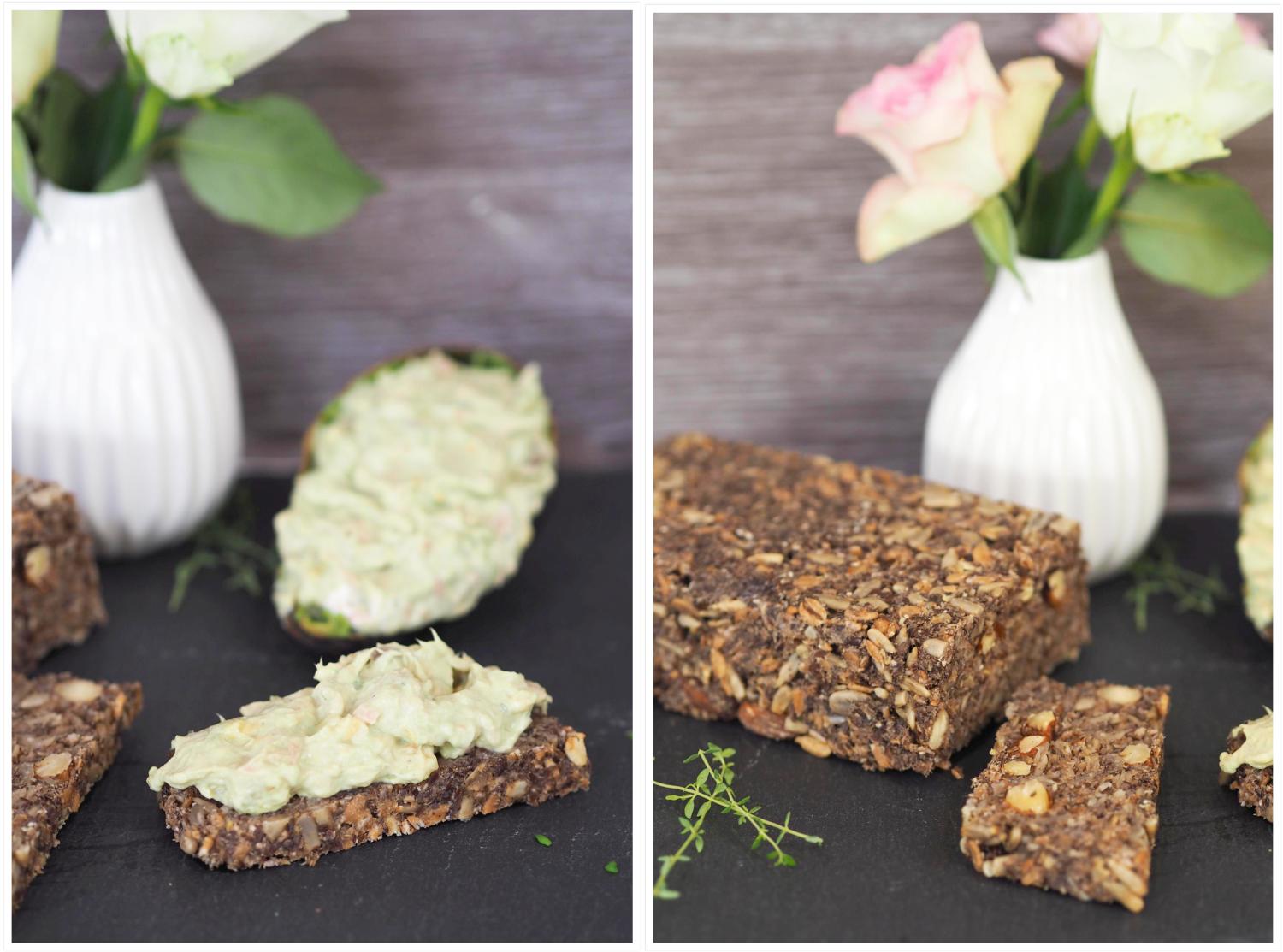 Thunfisch-Avocado Aufstrich &amp; Glutenfreies Brot (ohne Hefe ...