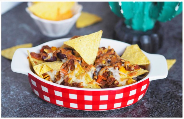 Nachos mit Chili con carne perfektes Fingerfood auf Parties Wiewowasistgut