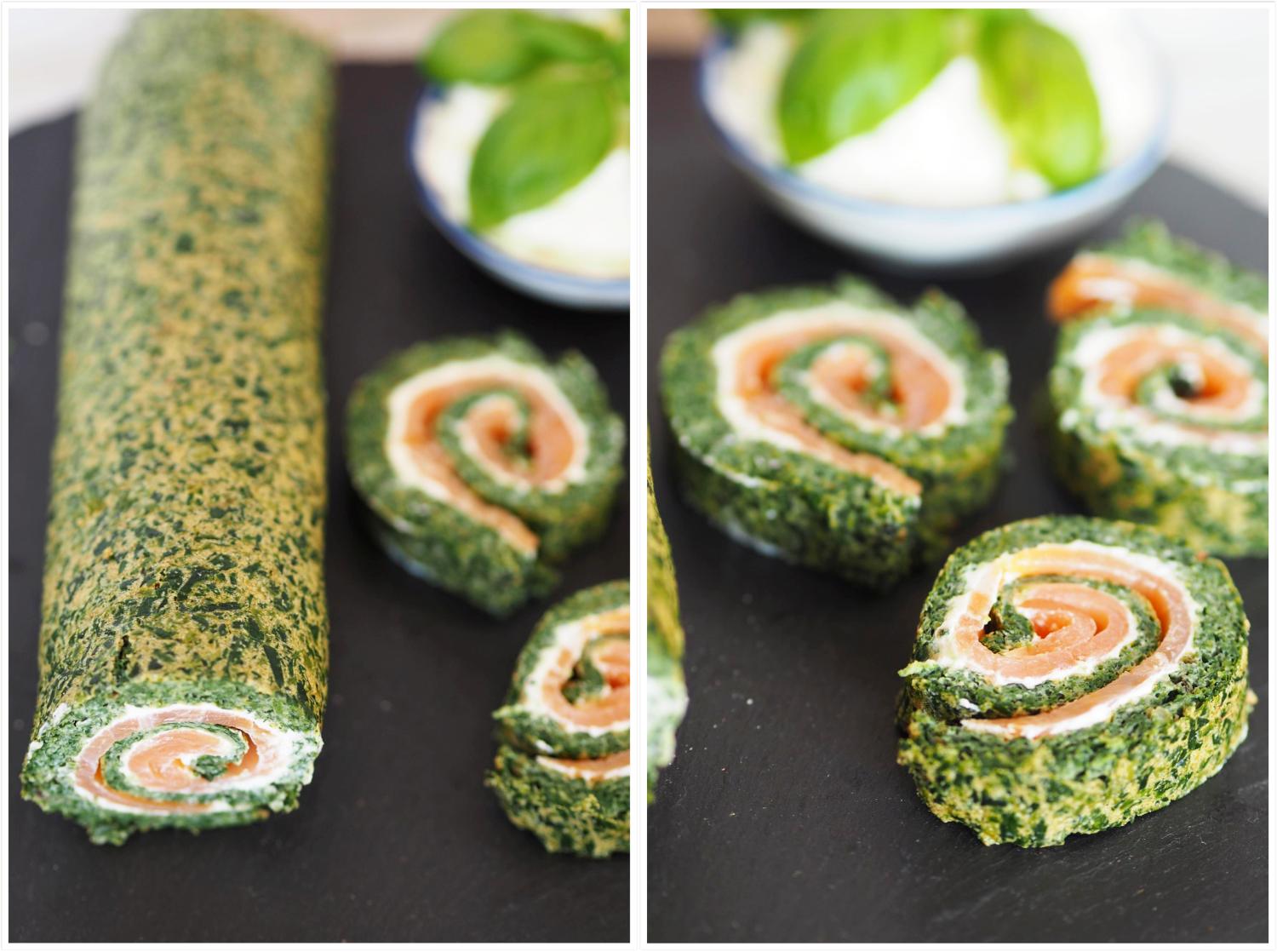 fingerfood-deluxe-low-carb-lachs-spinat-rolle - Wiewowasistgut