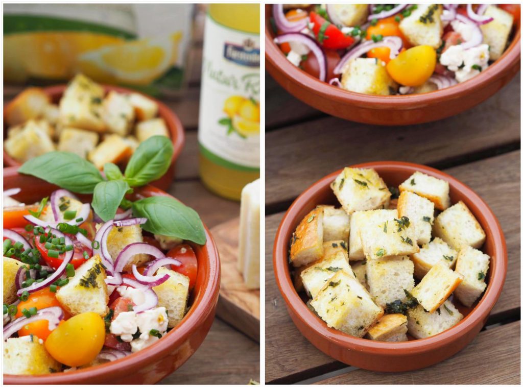 Panzanella: Toskanischer Brotsalat mit Kräuterdressing - Wiewowasistgut