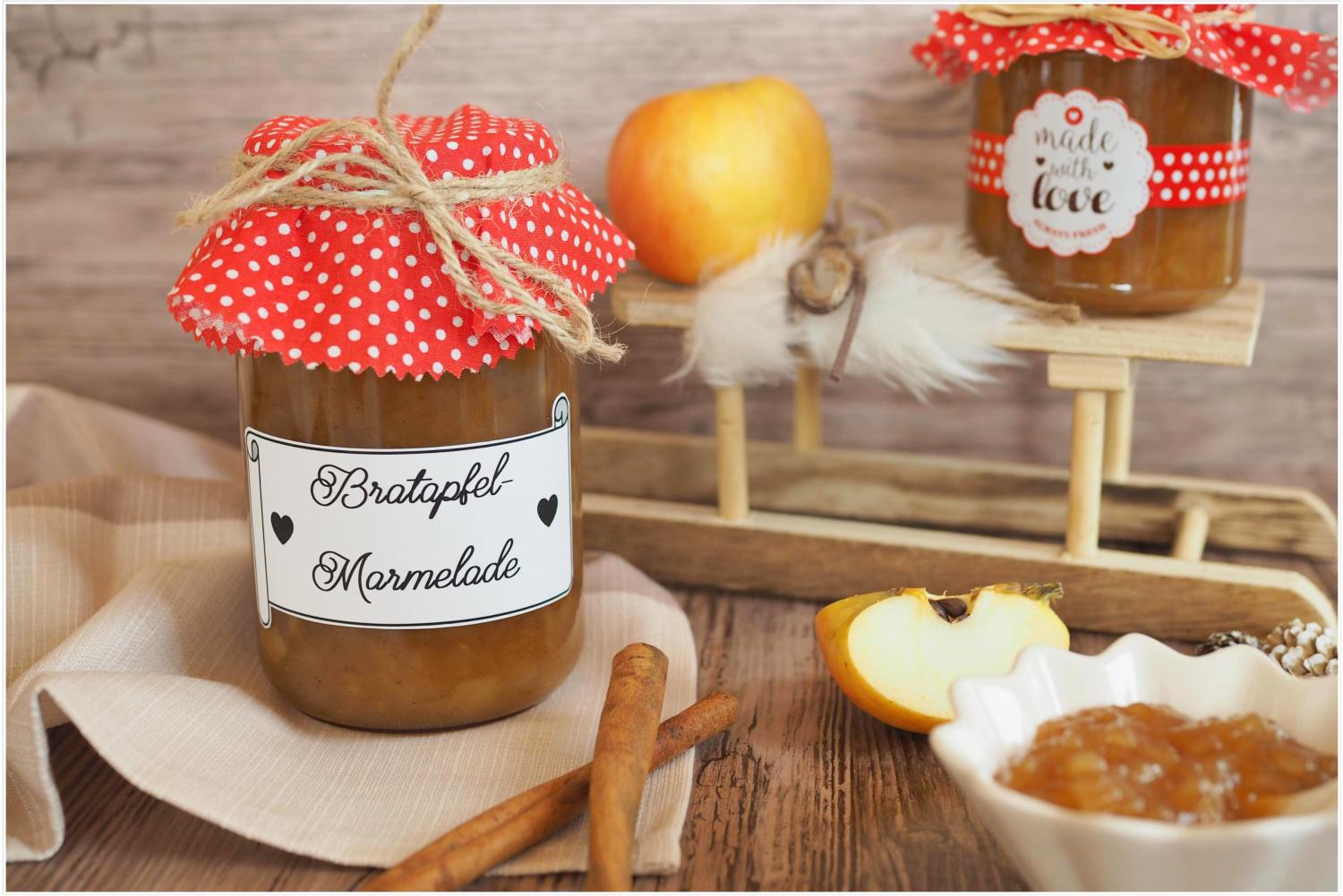 Geschenkidee: Winterliche Bratapfel-Marmelade mit Licor 43 - Wiewowasistgut