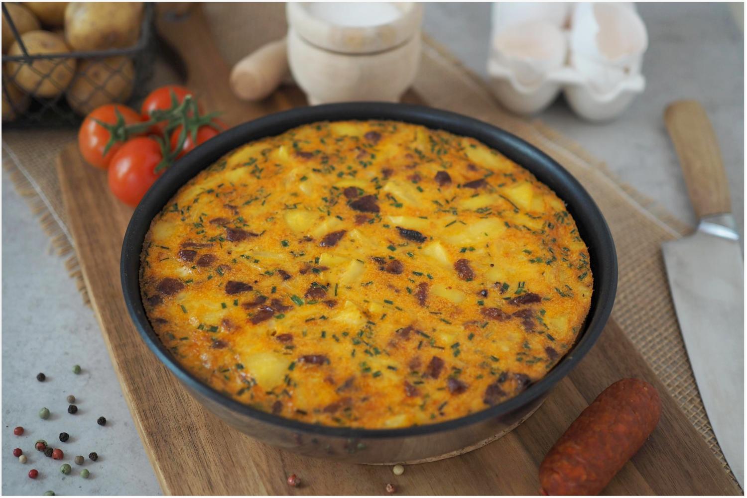 Spanische Tortilla de patatas aus dem Backofen Wiewowasistgut
