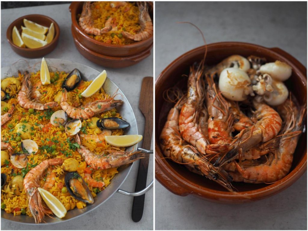 Garnelen-Paella-Reis