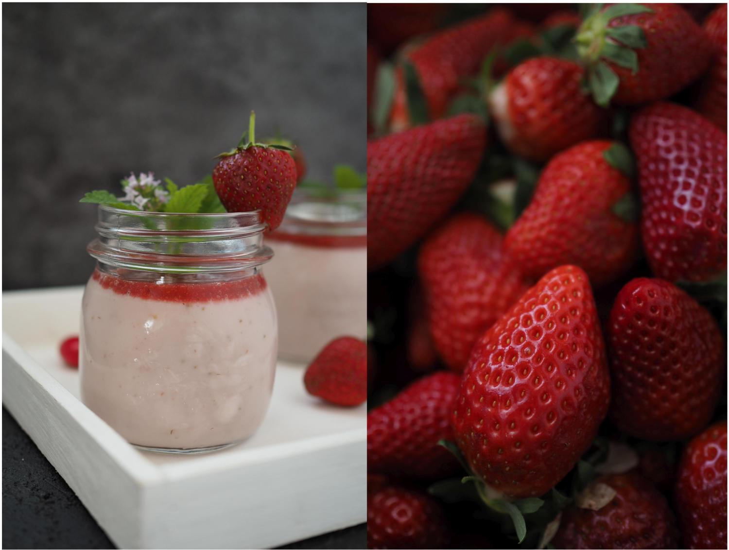 Selbstgemachter Erdbeer-Pudding (ohne Tütchen) &amp; Erdbeermus ...