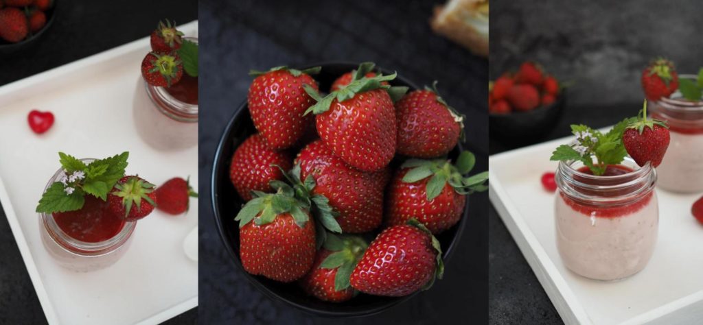 Selbstgemachter Erdbeer-Pudding (ohne Tütchen) &amp; Erdbeermus ...