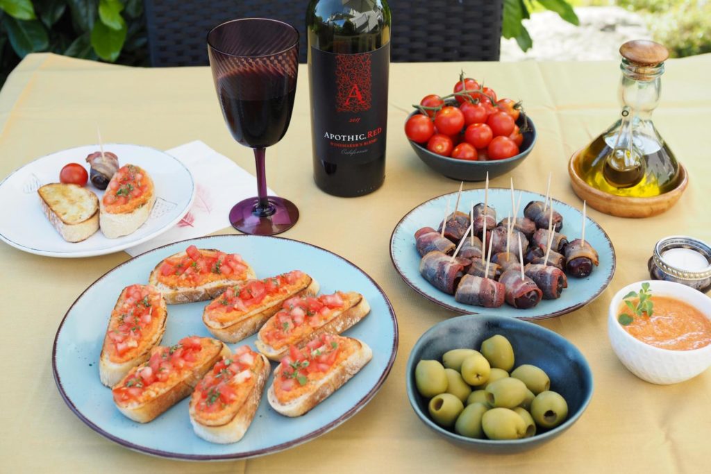 knusprige-bruschetta-datteln-im-speckmantel- Apothic-Wine-wein-tapas-antipasti