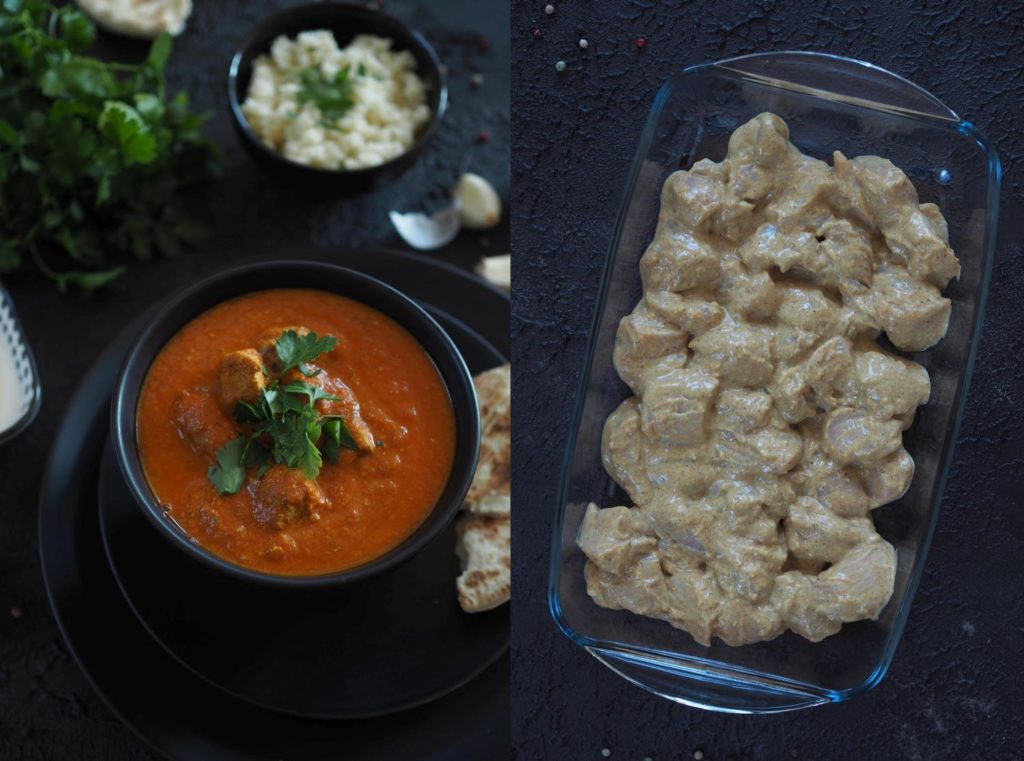 Murgh Makhani - Indisches Butter Chicken &amp; Low Carb Blumenkohlreis ...