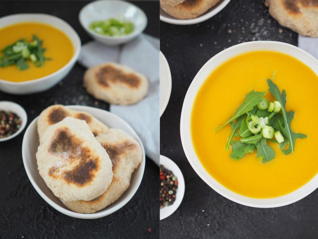 kuerbis-kartoffelsuppe-mit-rucola-vollkorn-protein-naan