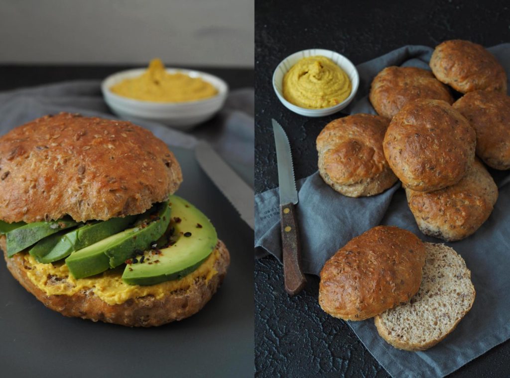 Knusprige und proteinreiche Eiweiß-Vollkornbrötchen - Wiewowasistgut