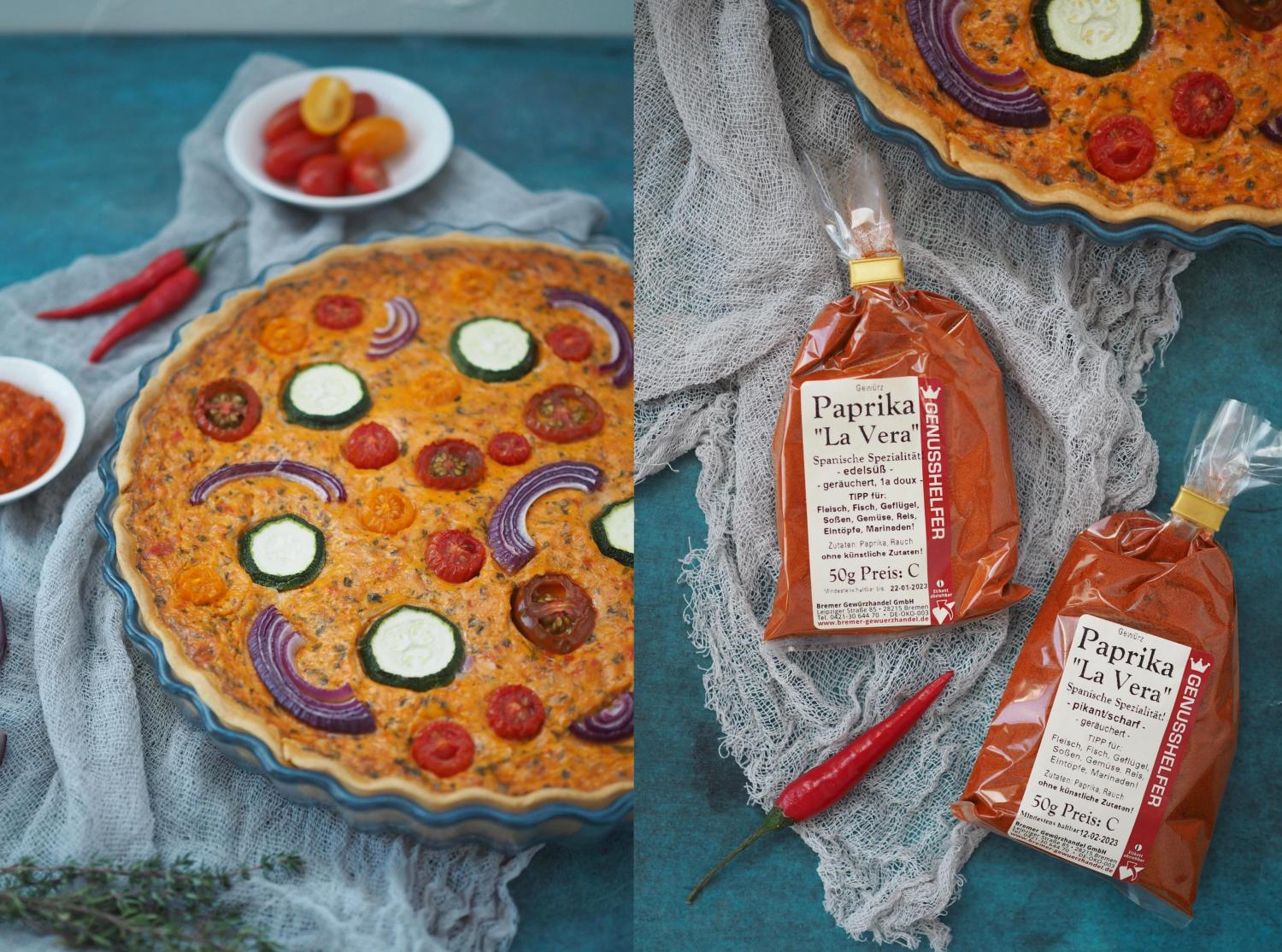 herbstliche-gemuese-quiche-ajvar-pikant - Wiewowasistgut