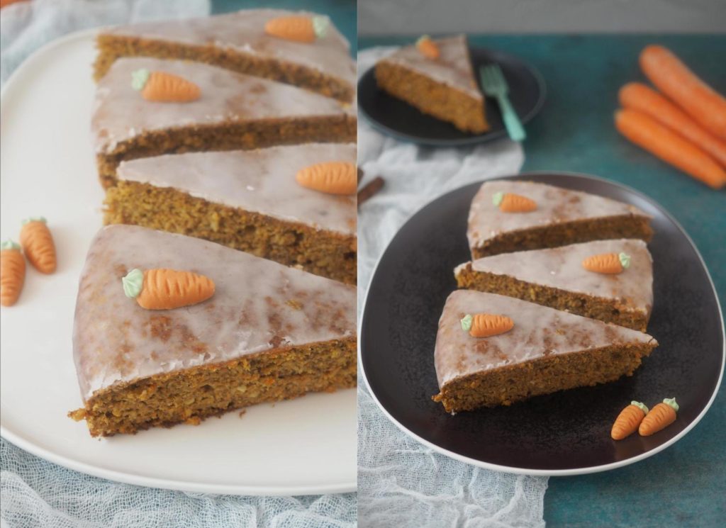 Saftiger Karottenkuchen mit Vollkornmehl - Wiewowasistgut