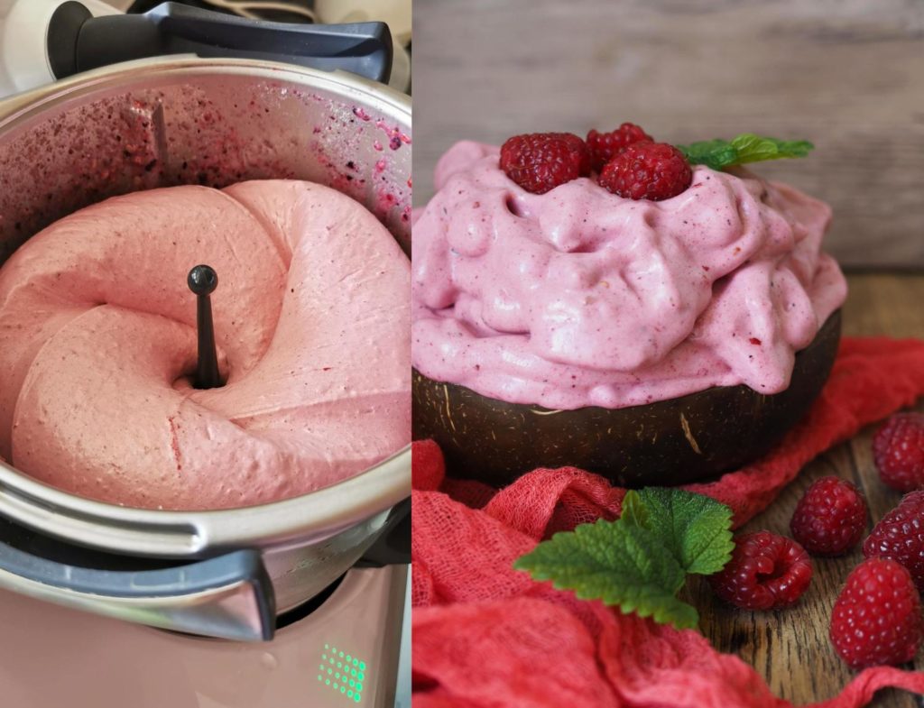 Gesund genießen: Protein-Softeis-Fluff mit Beeren (ohne Zucker ...