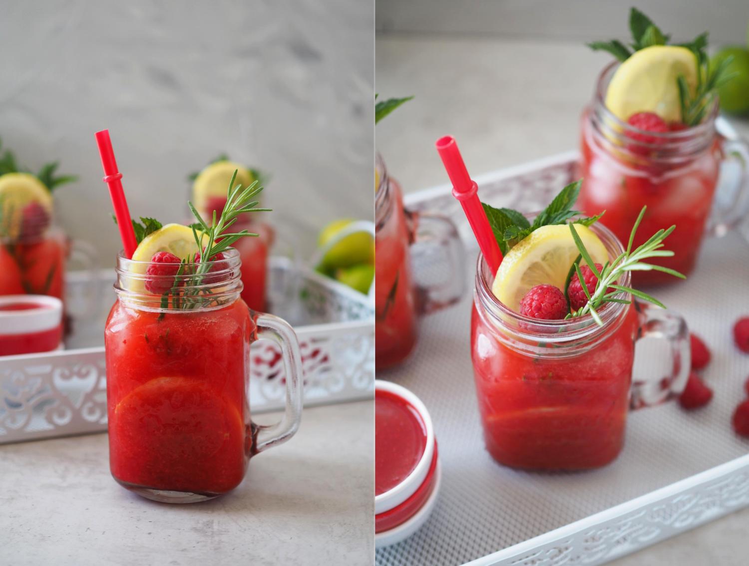 erfrischende-himbeer-rosmarin-limonade - wiewowasistgut.com