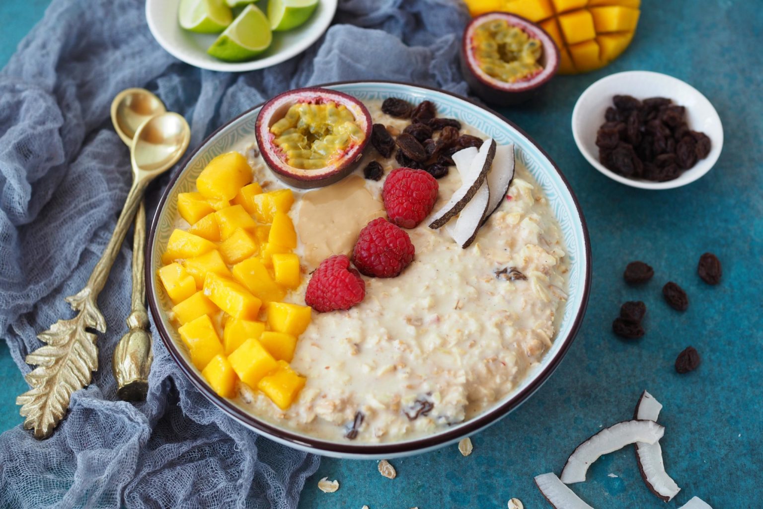 Lieblingsfrühstück Tropical BircherMüsliBowl Wiewowasistgut