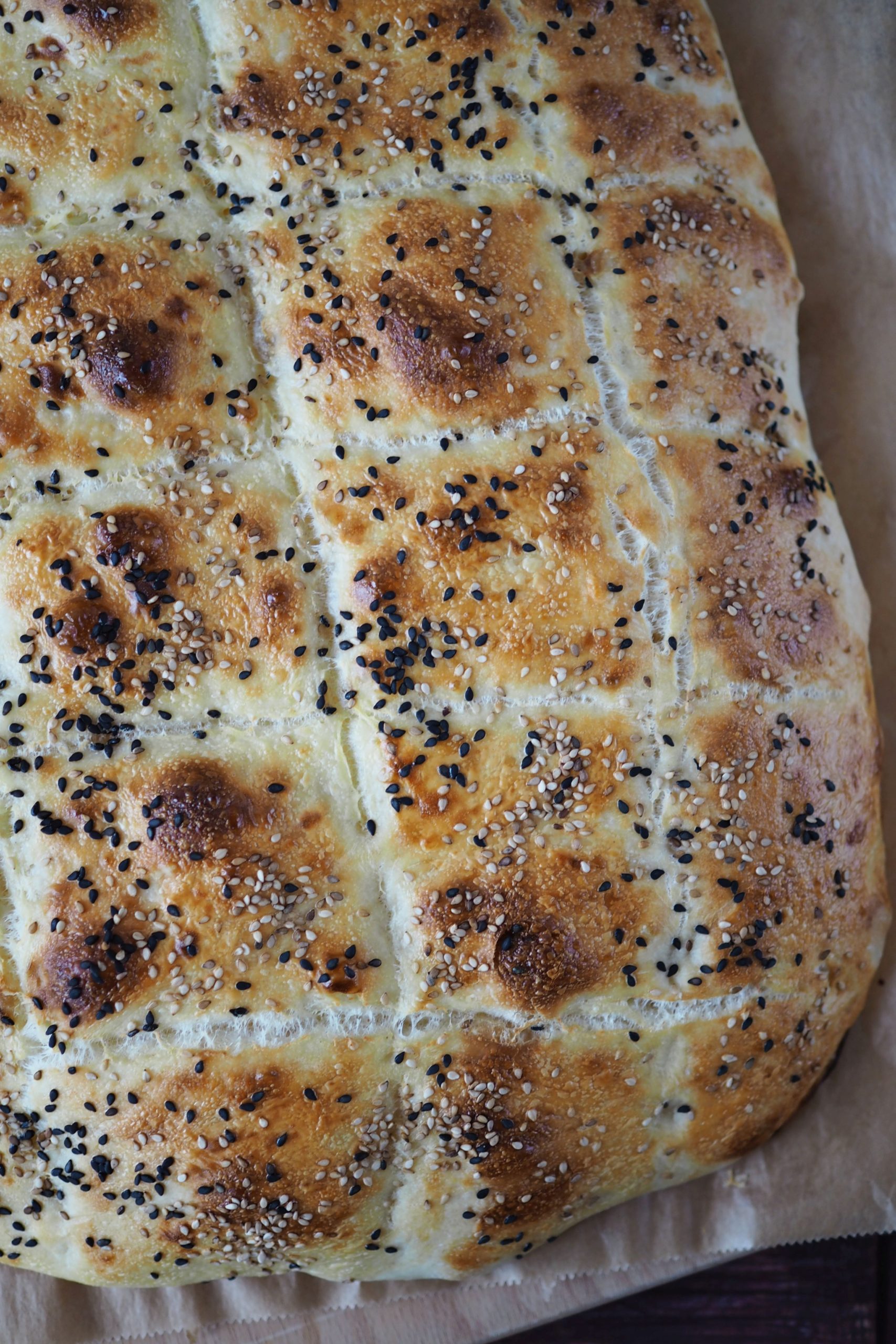 Fluffiges XXL-Fladenbrot aus Dinkelmehl - Wiewowasistgut