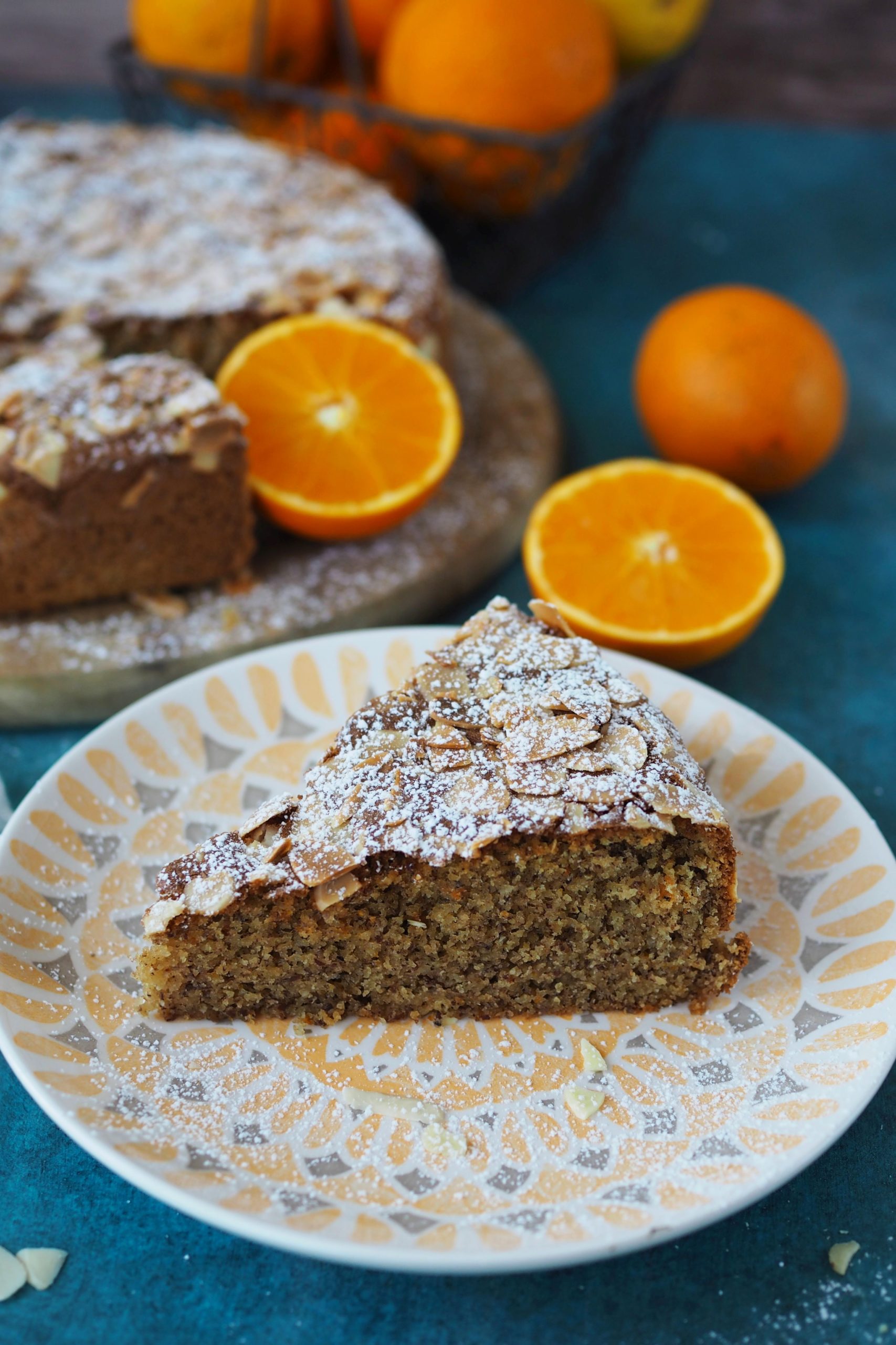 Mandel-Orangenkuchen mit Olivenöl - Wiewowasistgut