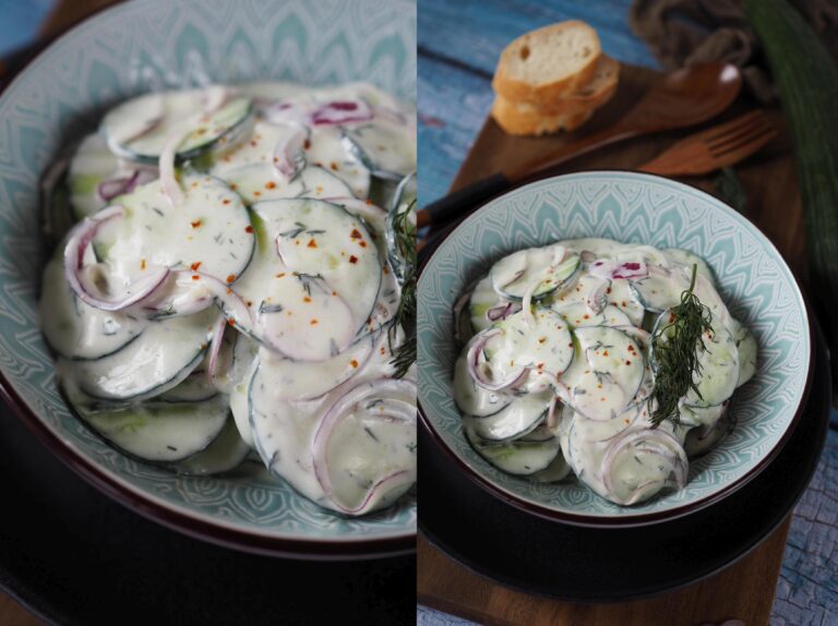 Griechischer Gurkensalat (in 5 Minuten) - Wiewowasistgut