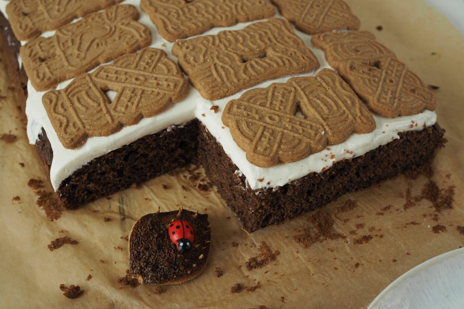 Schoko-Spekulatiuskuchen mit Zimtcreme - Wiewowasistgut Schoko-Spekulatiuskuchen mit Zimtcreme - Wiewowasistgut
