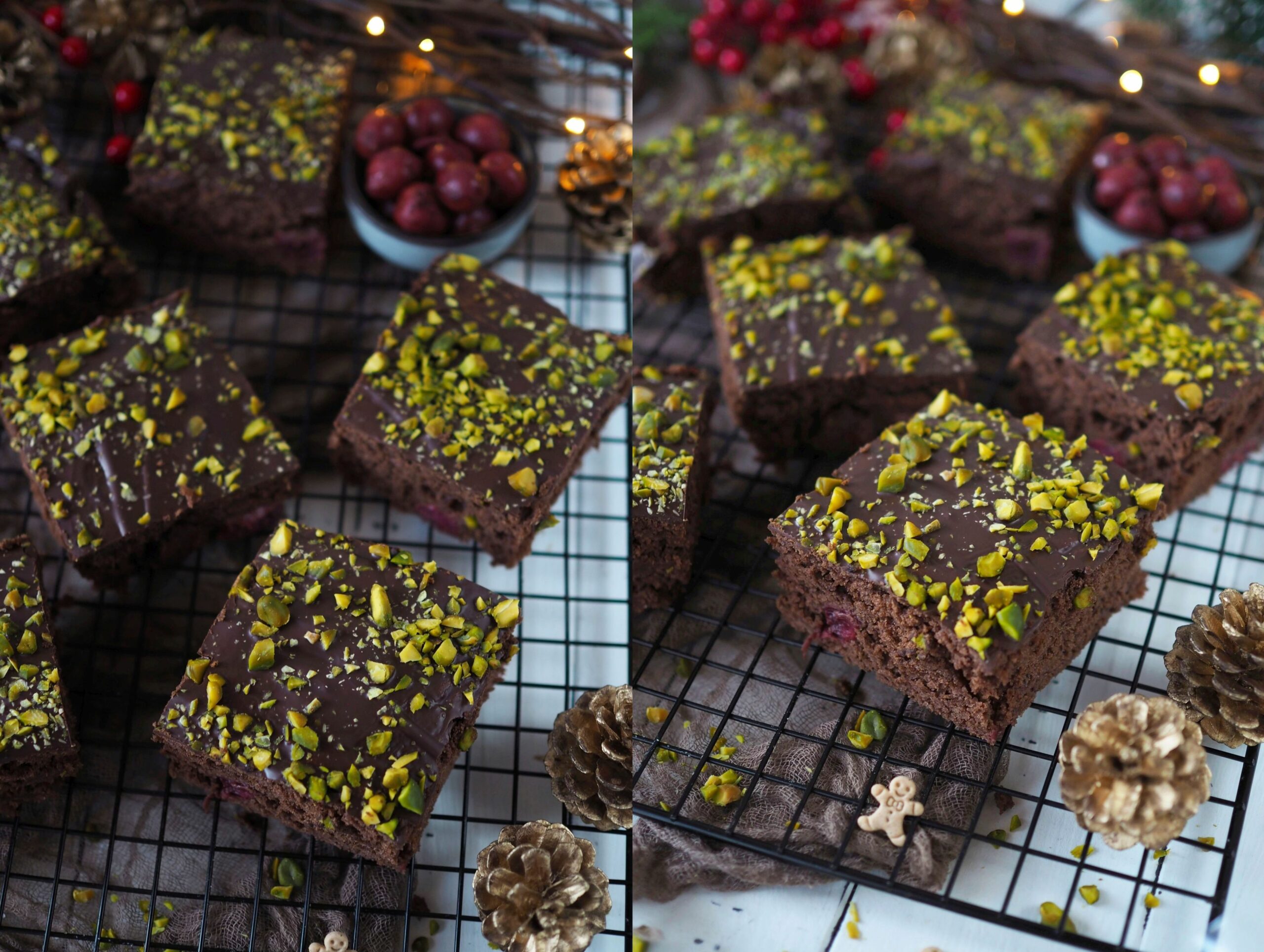 Lebkuchenschnitten mit Zimtkirschen2 - Wiewowasistgut