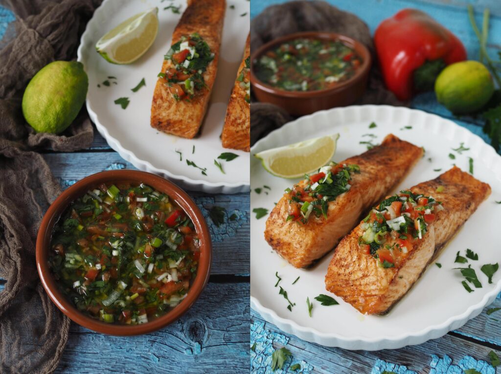 lachs-heissluftfritteuse-sauce-chien-airfryer