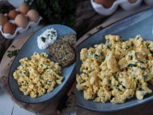 protein-fruehstueck-ruehrei-mit-huettenkaese