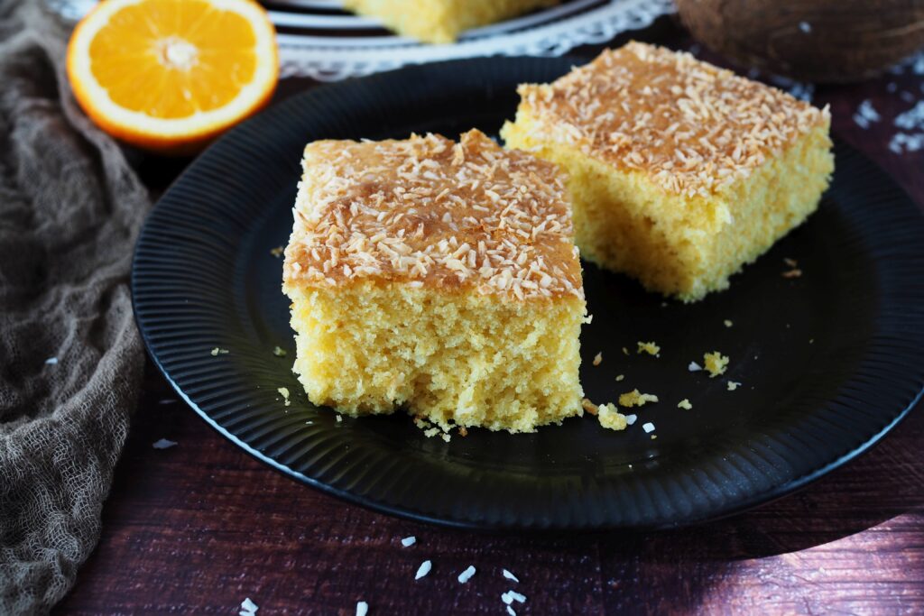 Orangenkuchen mit Kokos