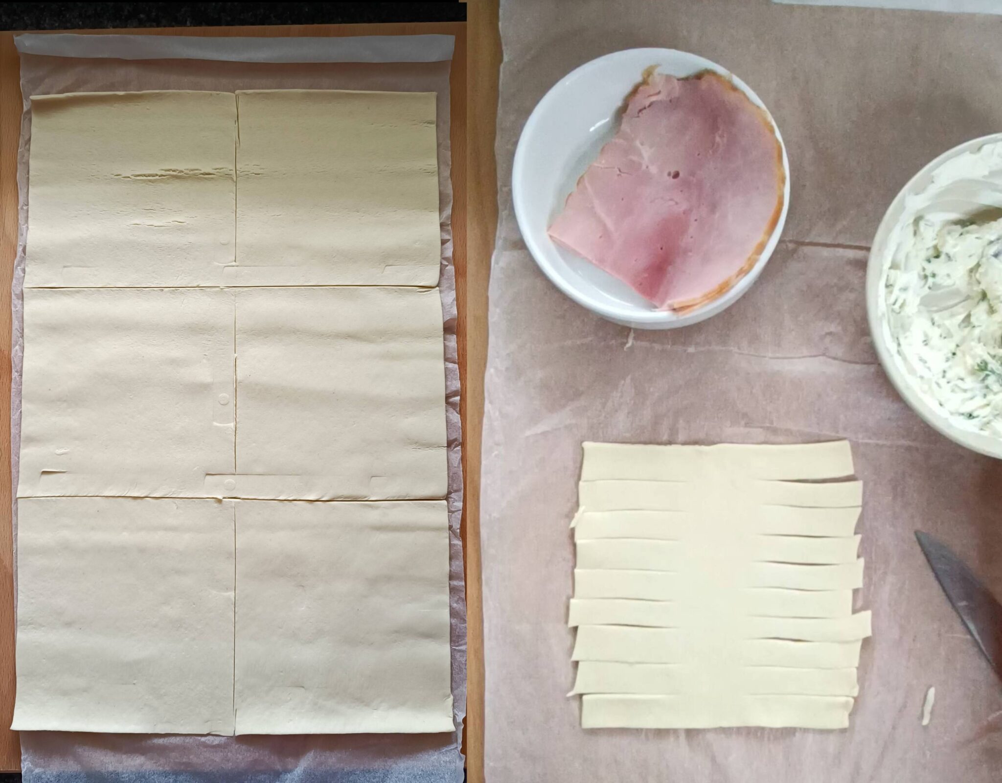 Spargel im Blätterteigmantel mit Schinken &amp; Käse - Wiewowasistgut