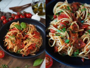 5-zutaten-knoblauch-tomaten-pasta