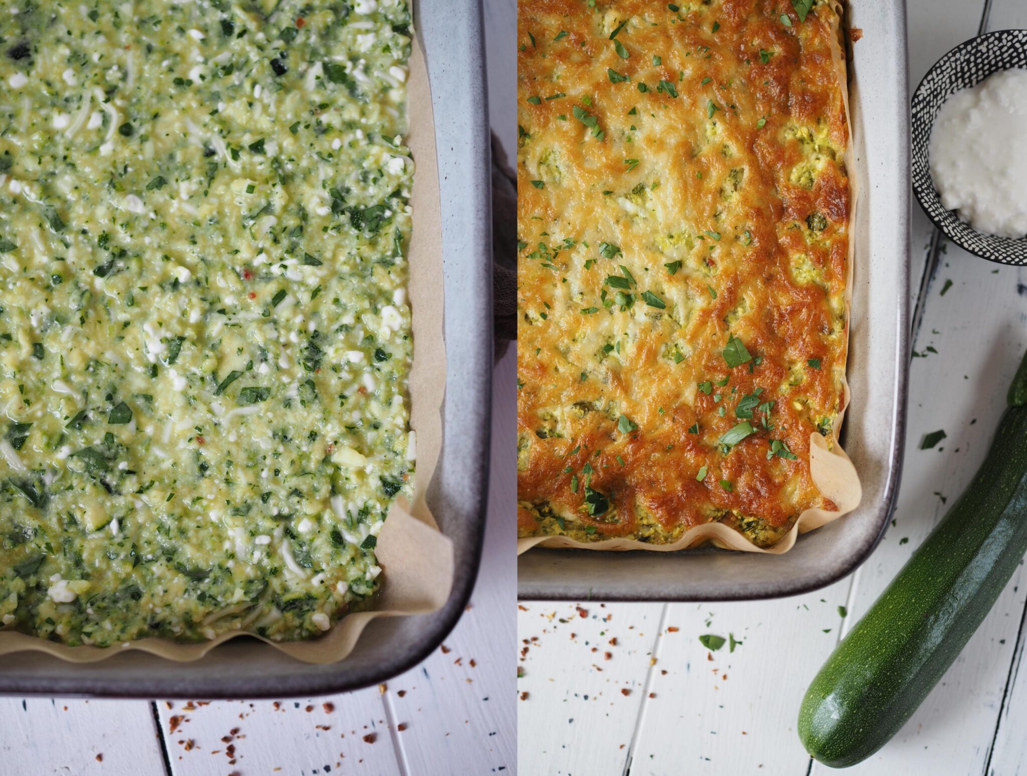 Supereinfache ProteinZucchiniSchnitten Wiewowasistgut