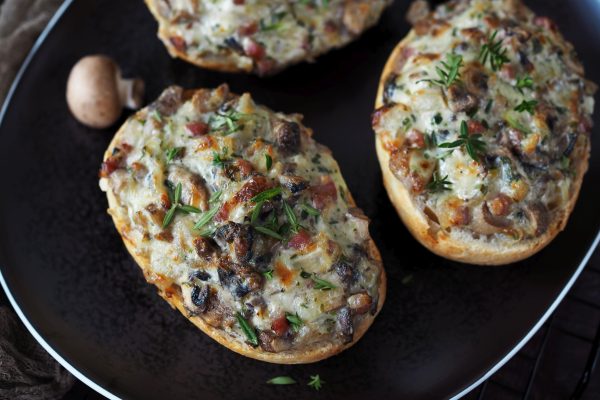 Bistro-Baguette (Pizza-Baguettes) mit Champignons - Wiewowasistgut