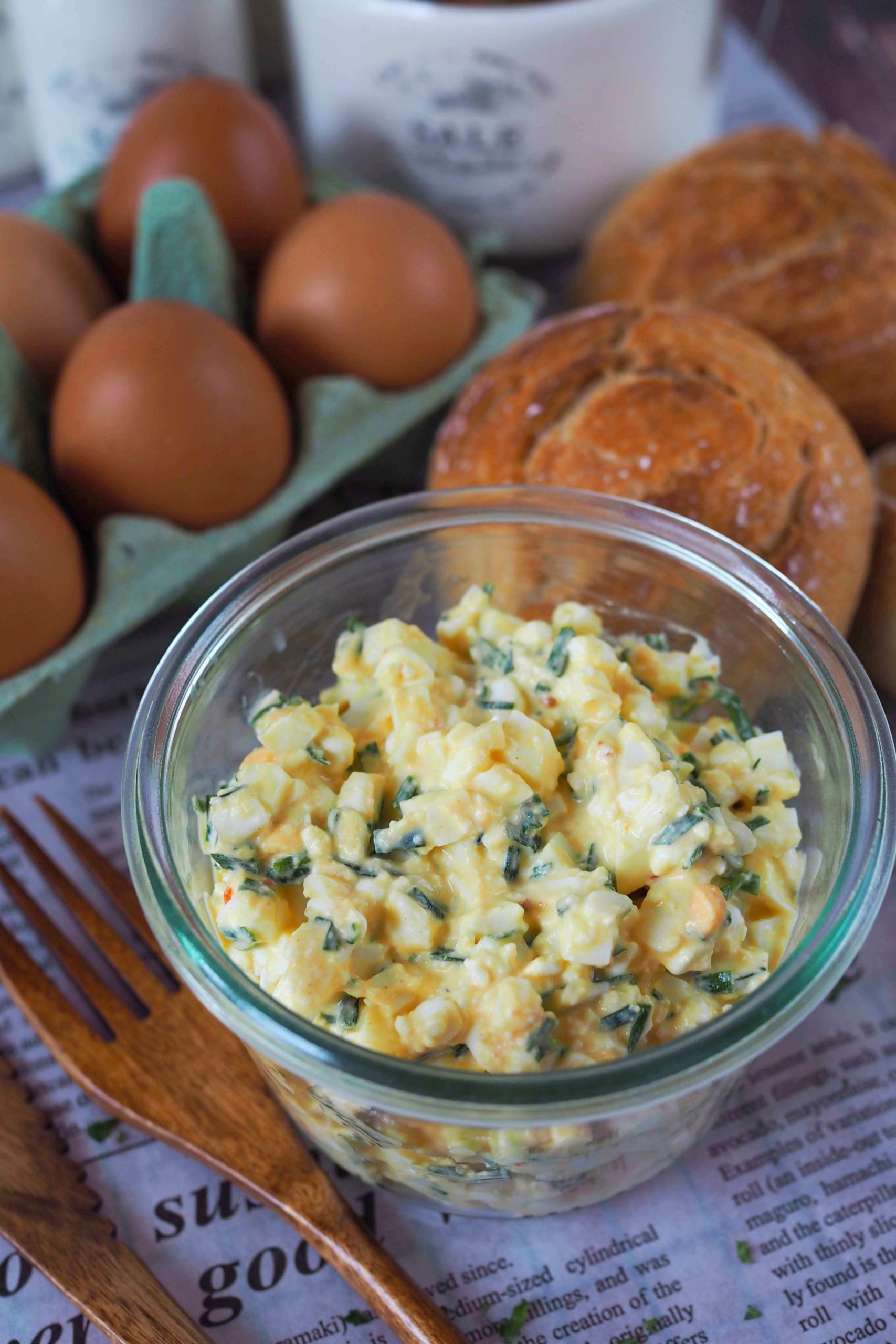 High-Protein Eiersalat mit Hüttenkäse – so cremig ganz ohne Mayonnaise