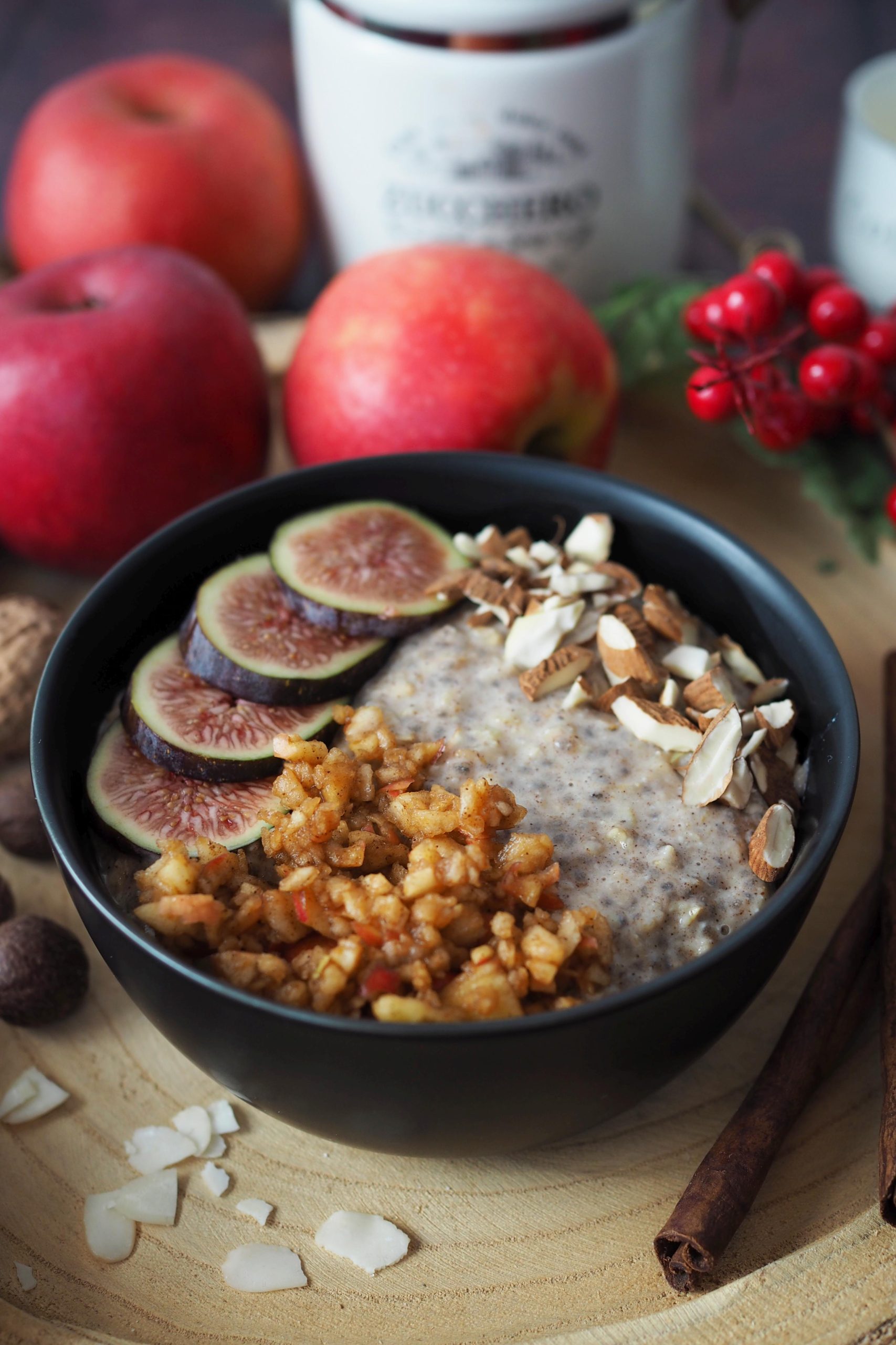Proteinreiches & darmfreundliches Apfel-Zimt Porridge 