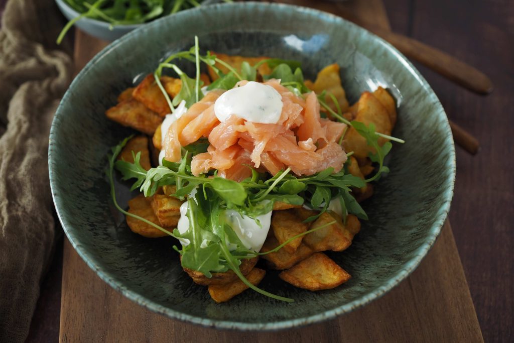 Kartoffel-Lachs Bowl