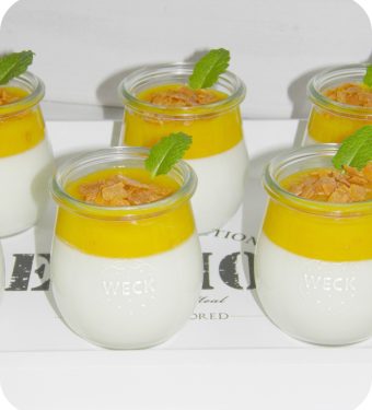 Falsches-Joghurt-Panna-Cotta-mit-Mangomus-Kokoschips