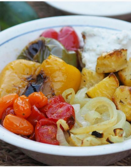 hot-summer-veggies-grilled-tzatziki-bowl